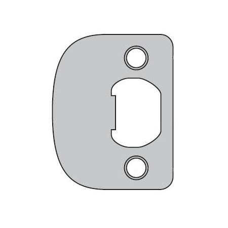 Kwikset Plainlatch and Deadlatch Strike, Iron Black 83796-514